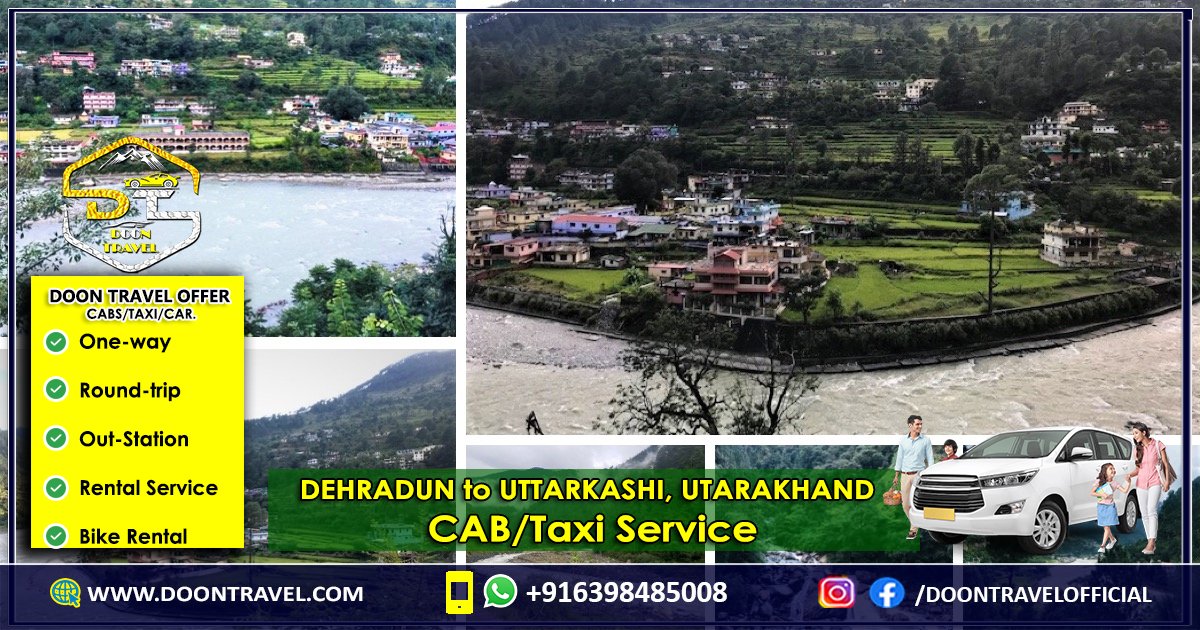 Dehradun to Uttarkashi Taxi/CAB Service